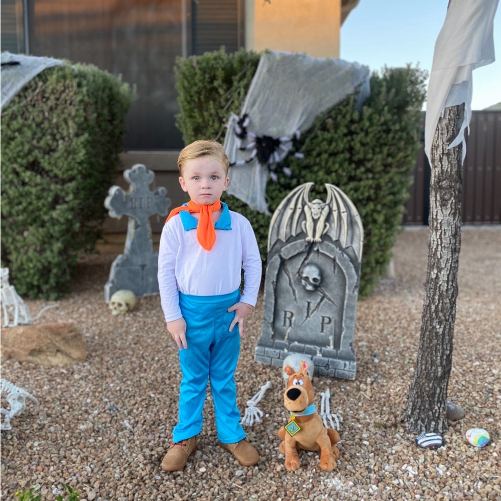 Sz 4/5 scooby doo Fred Halloween boys costume
